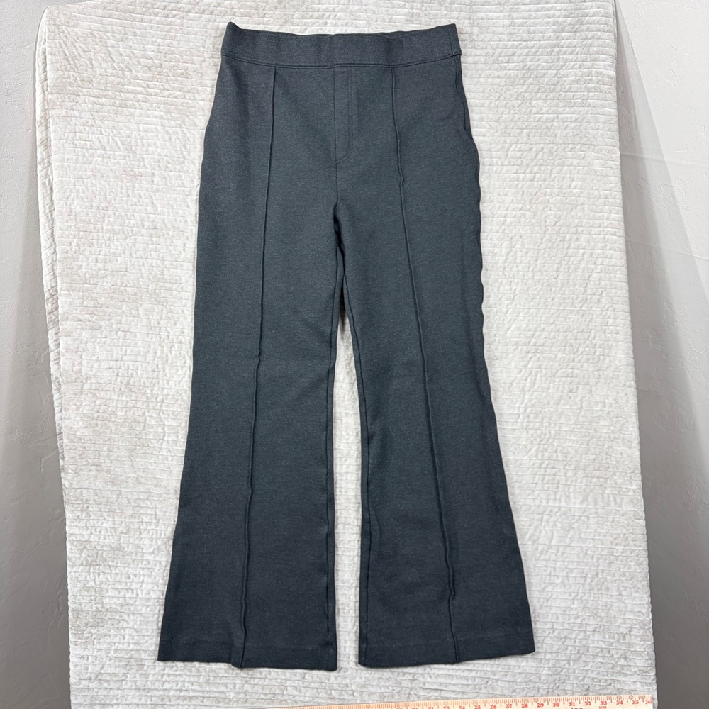Spanx The Perfect Pant Hi-Rise Flare Black Ponte Trousers 20252R XL‎